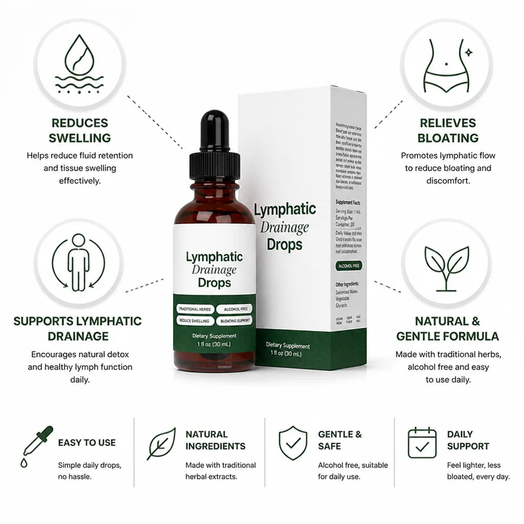 Lymphatic Drainage Drops Swelling & Bloating Relief