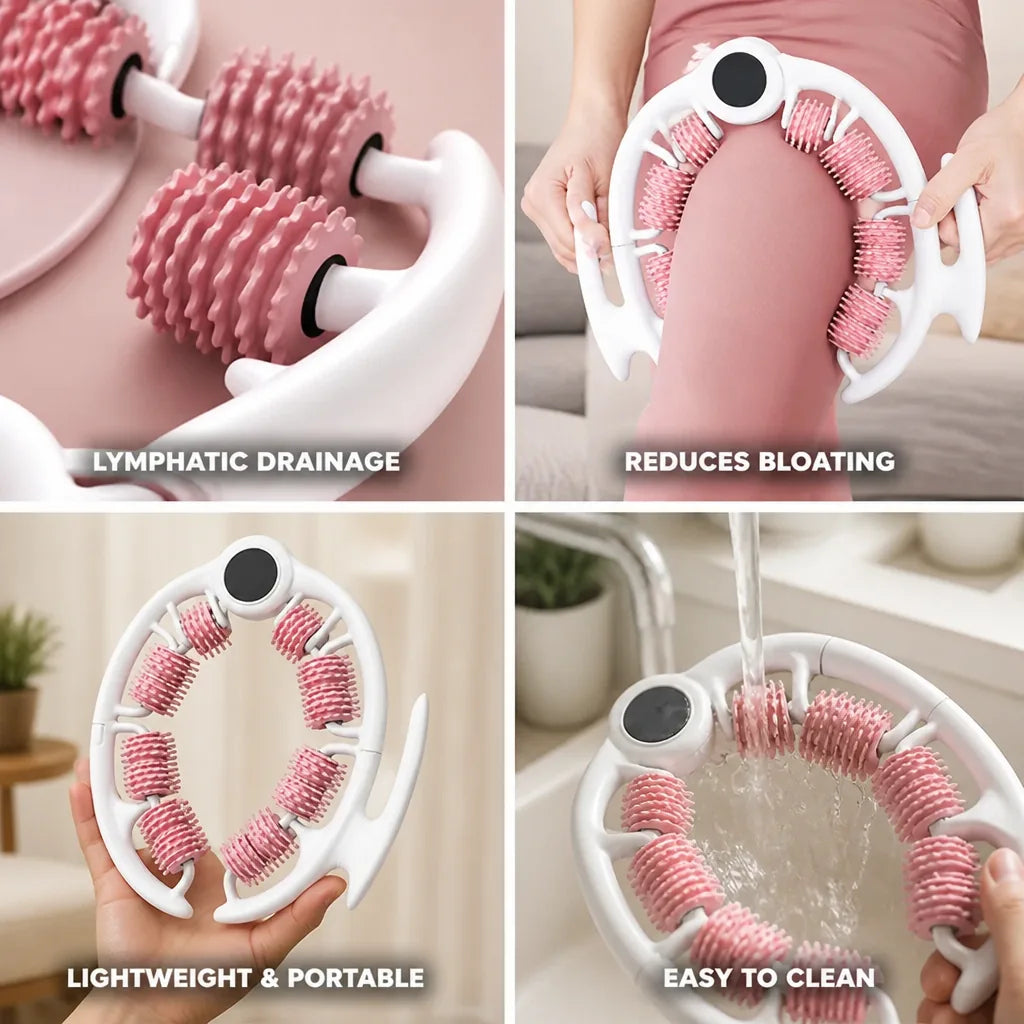 Lymphatic Drainage Massager Handheld Portable Bloating Relief