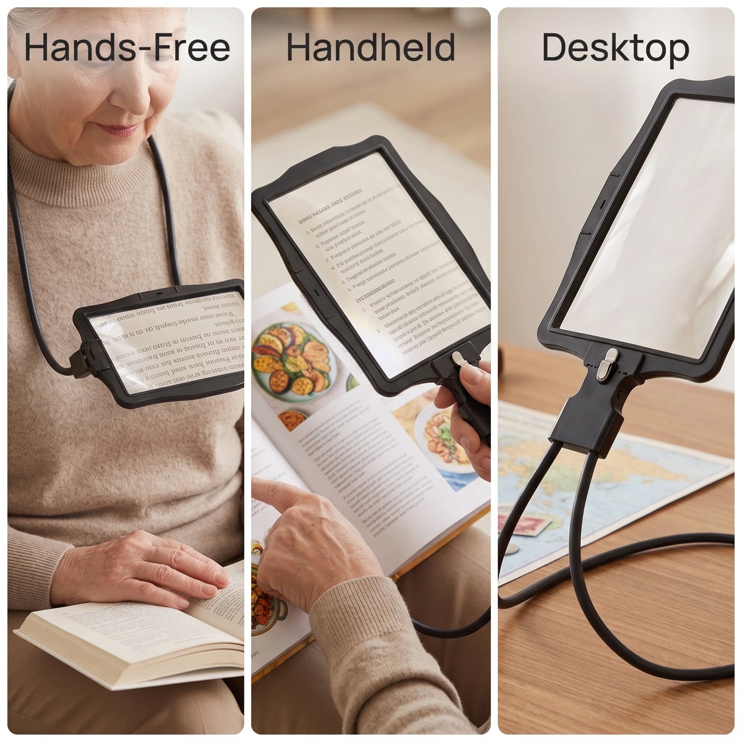 Magnifying Glass Hands-Free 10X 50-LED Gooseneck
