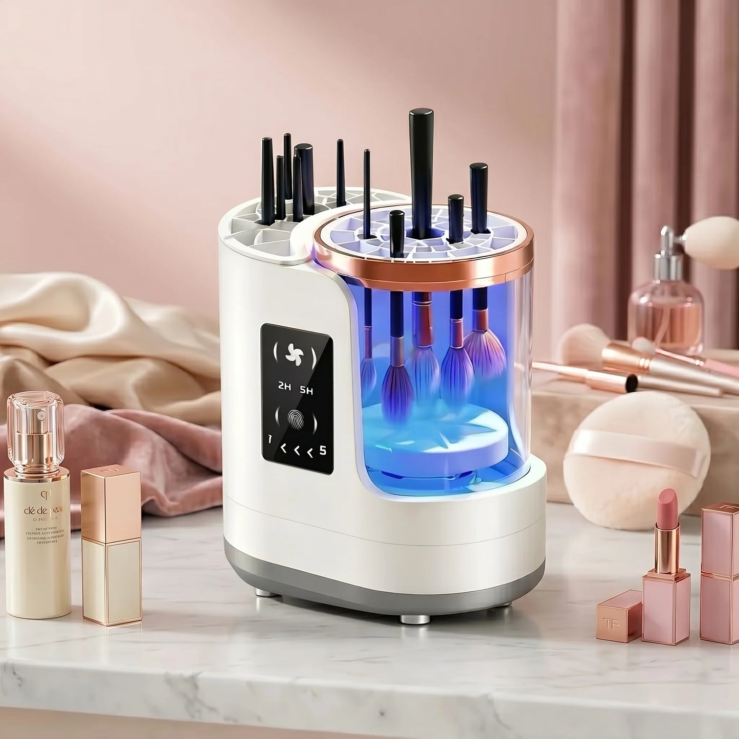Makeup Brush Cleaner & Dryer Automatic USB-Powered
