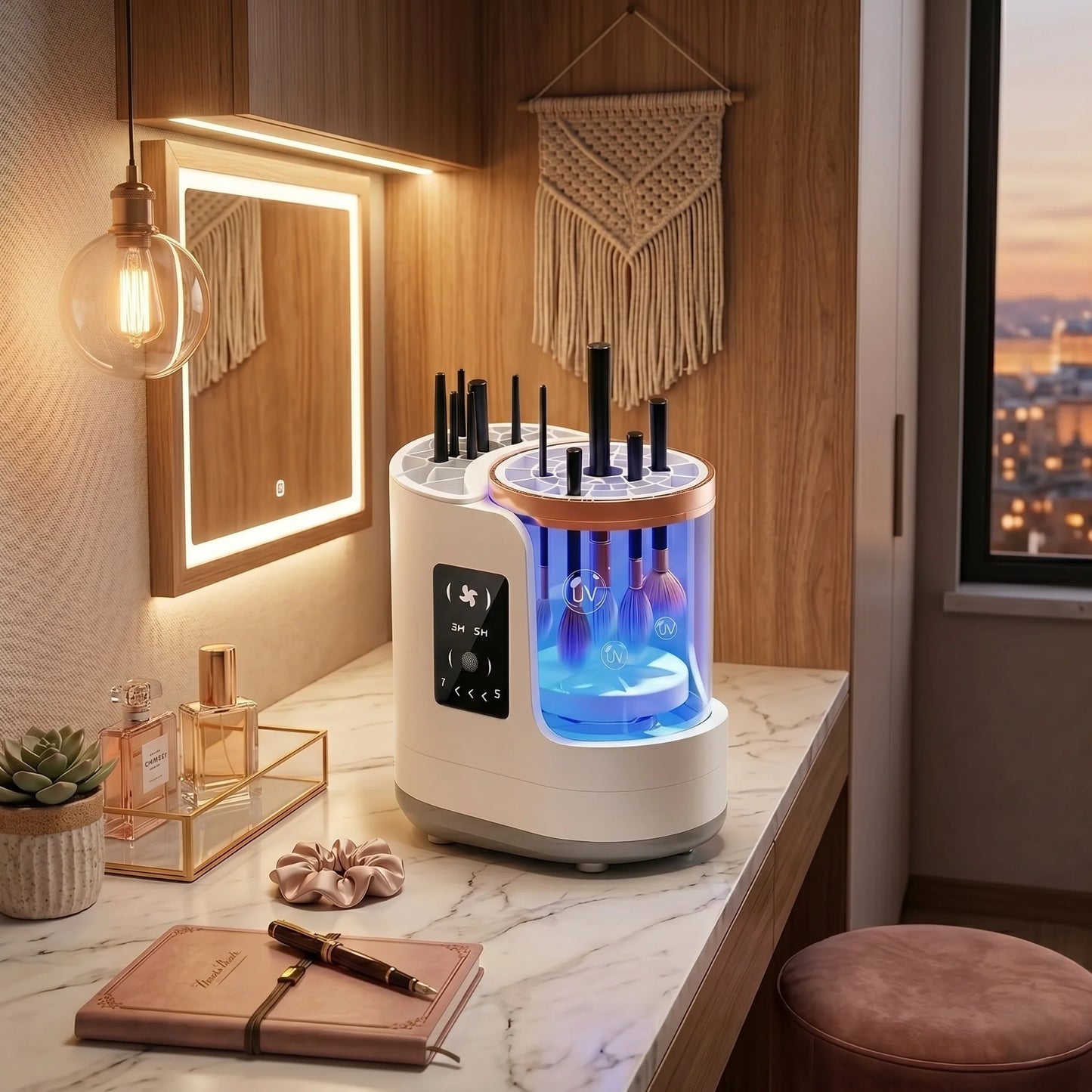 Makeup Brush Cleaner & Dryer Automatic USB-Powered