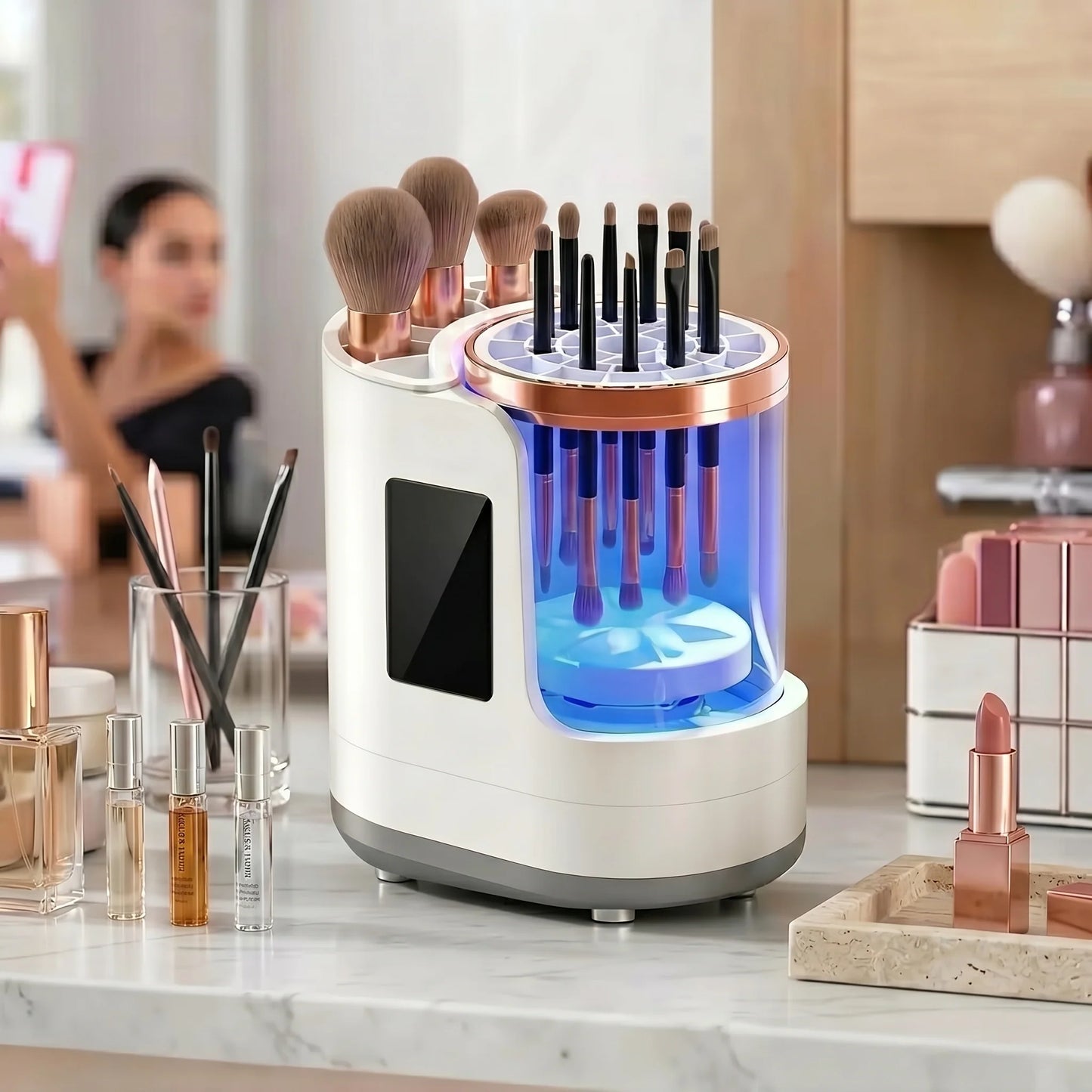 Makeup Brush Cleaner & Dryer Automatic USB-Powered