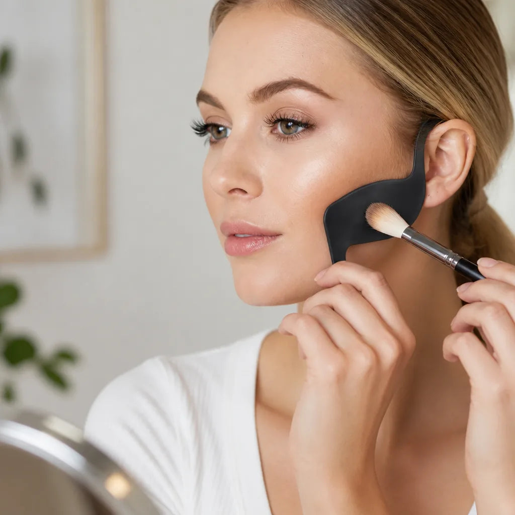 Makeup Contour Tool Pre-Shaped Silicone Fits All Face Shapes