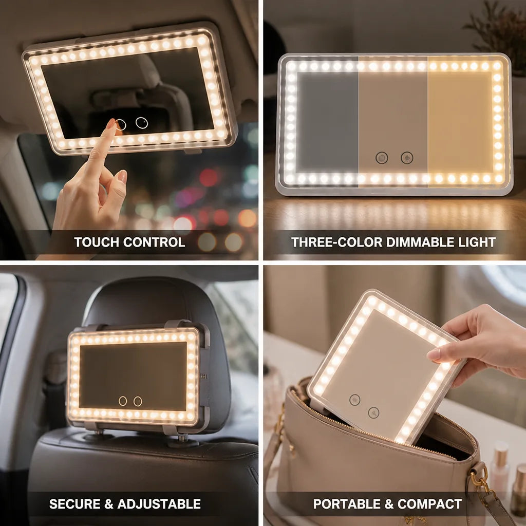 Makeup Mirror LED Dimmable Touch Control