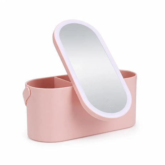 Makeup Organizer LED Vanity Mirror Portable