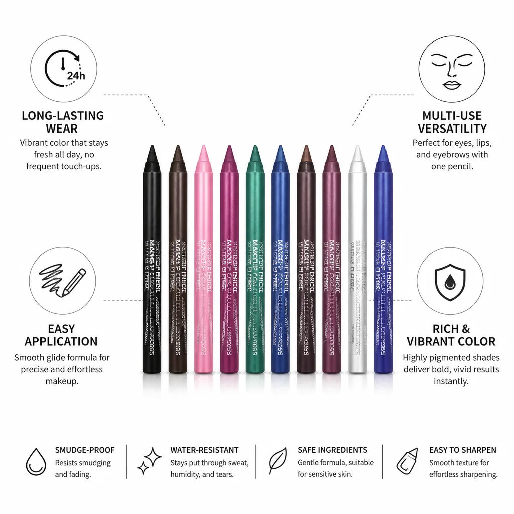 Makeup Pencil Vivid Long-Lasting Multi-Use