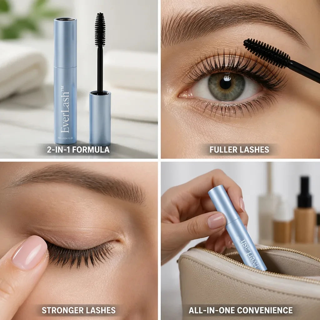 Mascara 2-In-1 Serum Volumizing & Strengthening