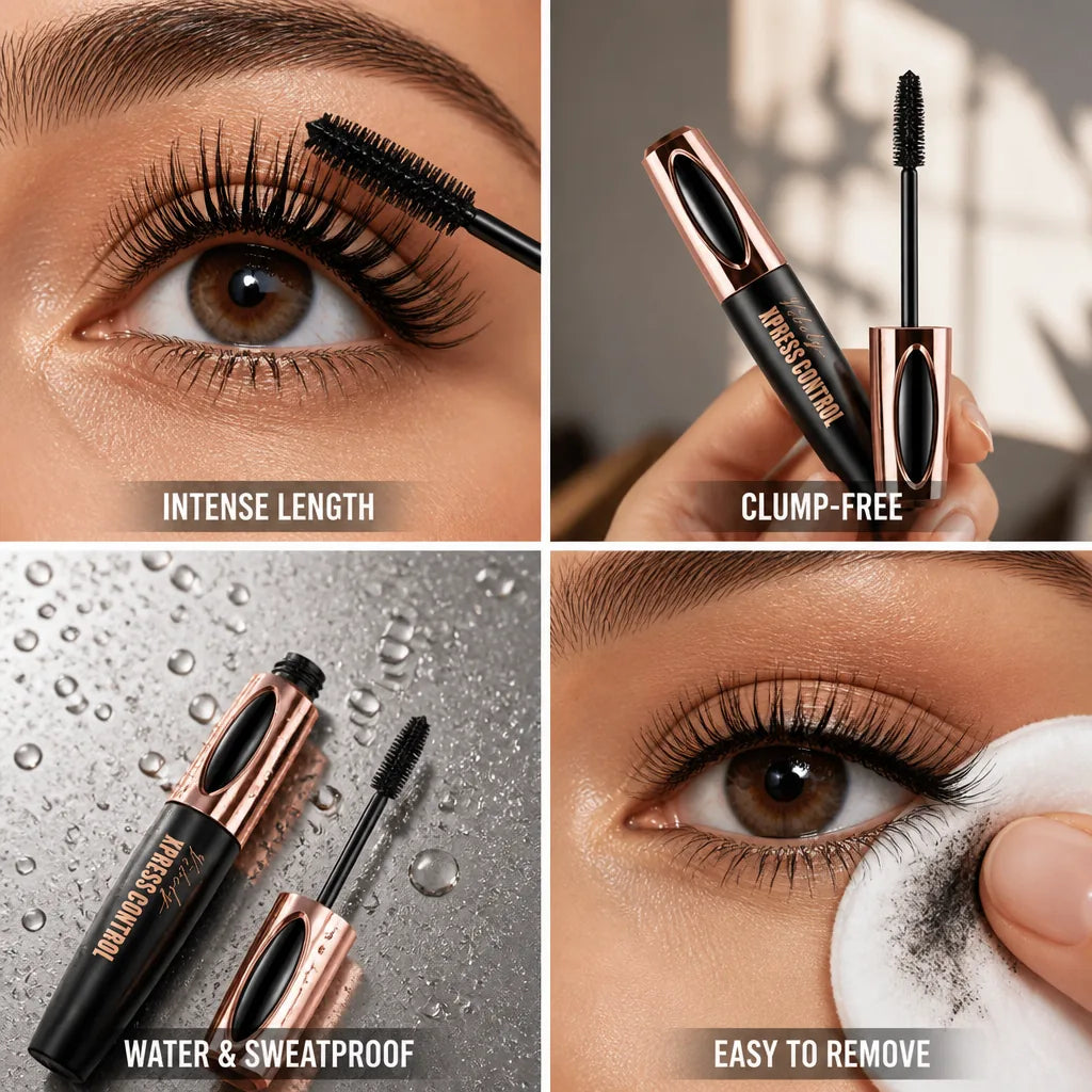 Mascara 4D Silk Fiber Vegan Water & Sweat-Repellent