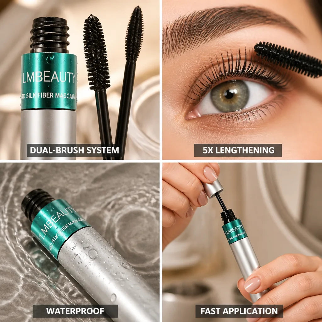 Mascara Dual-Brush Up To 5X Lengthening