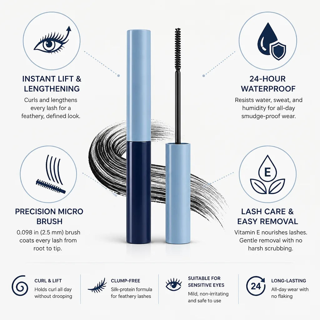 Mascara Lengthening & Curling 24-Hour Waterproof