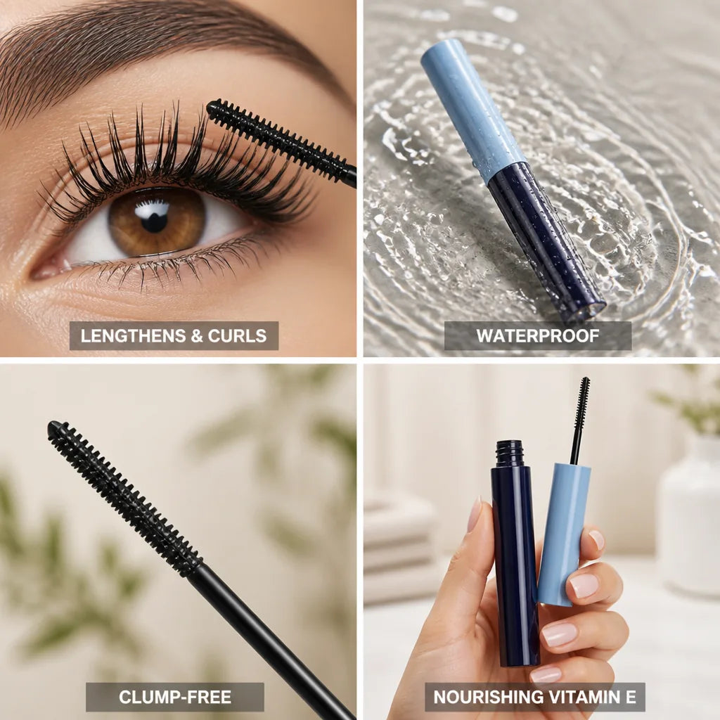 Mascara Lengthening & Curling Waterproof Vitamin E