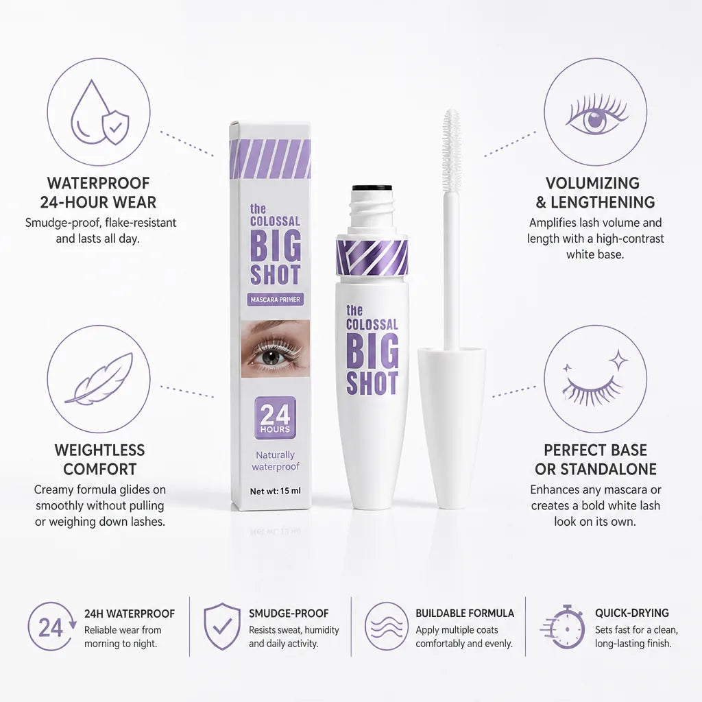 Mascara Primer Volumizing White 24-Hour Waterproof