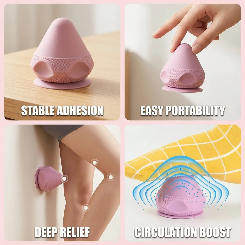 Massage Ball Silicone Hands-Free Suction Base