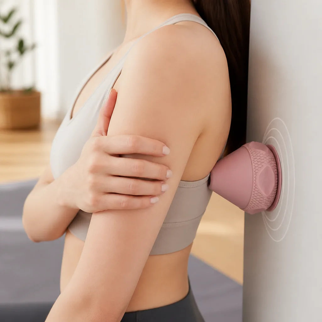 Massage Ball Suction Cup Hands-Free Silicone