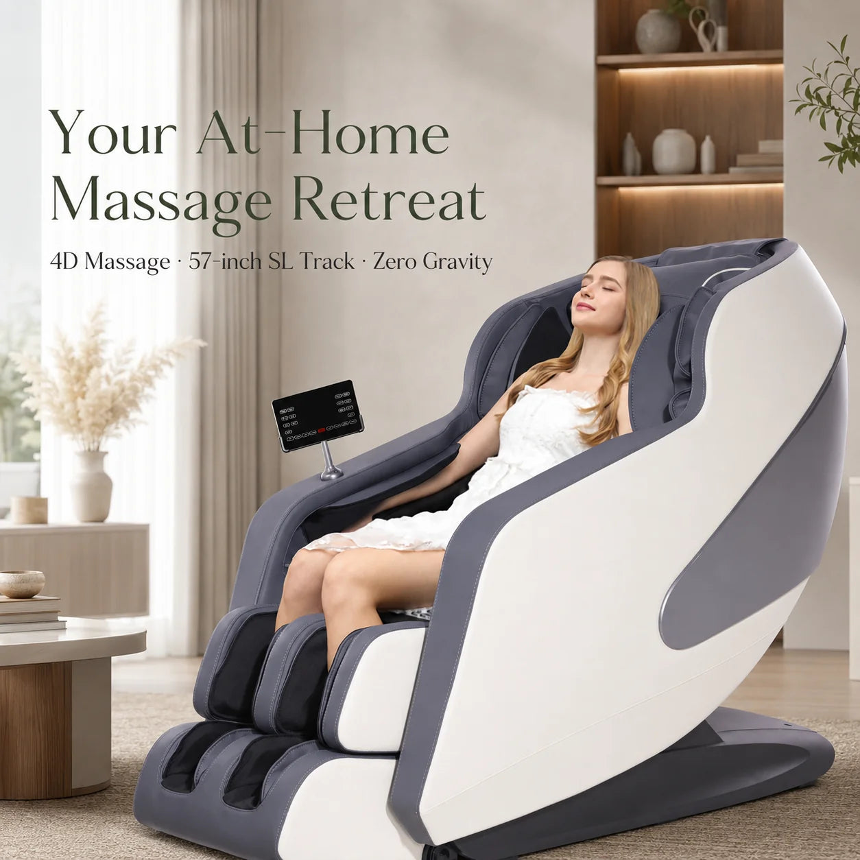 Massage Chair 4D 57-Inch SL Track