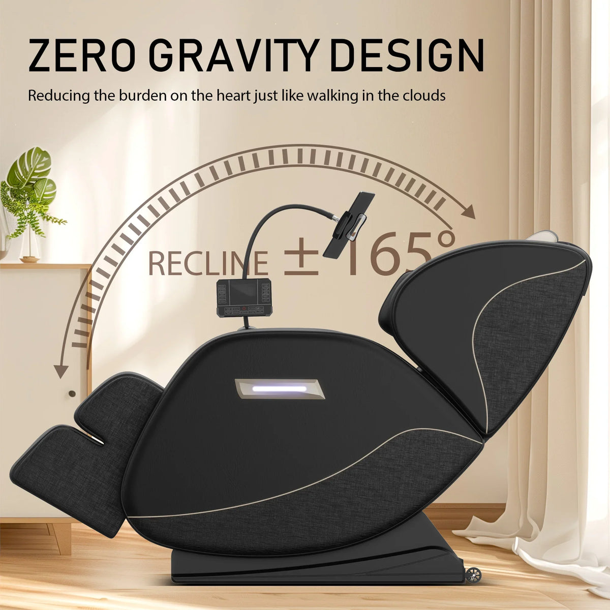 Massage Chair Zero Gravity 24 Airbag Compression Foot Rollers