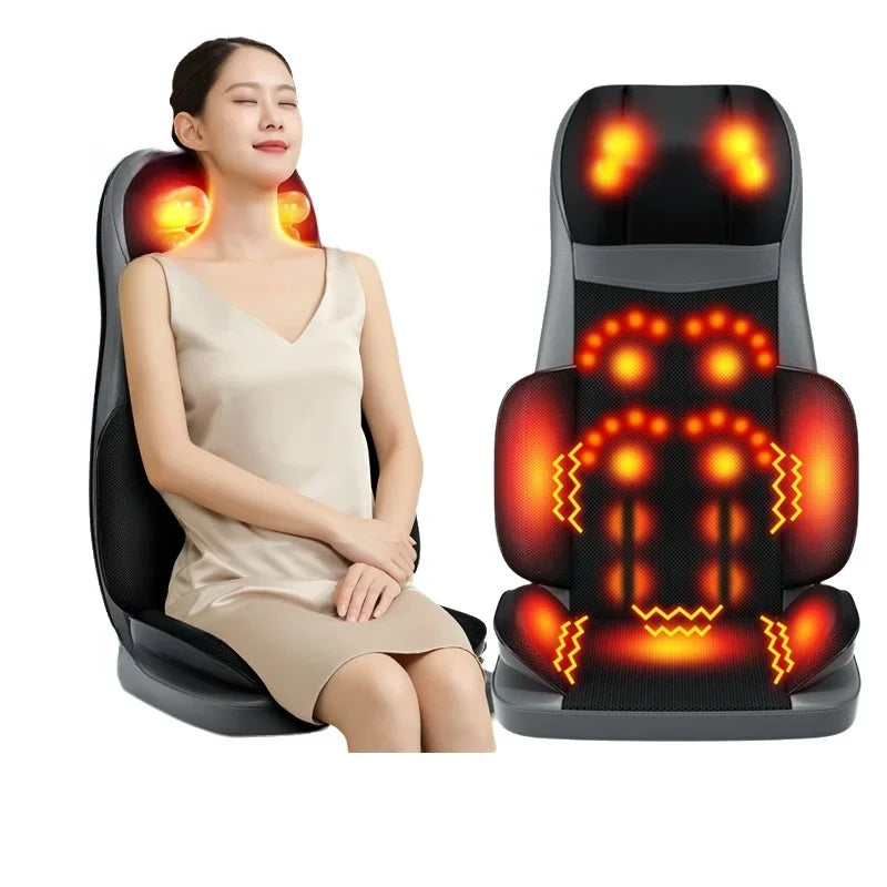 Massage Cushion 8D Deep Kneading Heat & Vibration