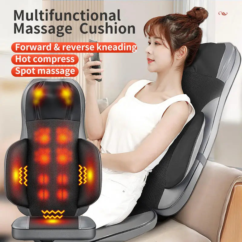 Massage Cushion 8D Deep Kneading Heat & Vibration