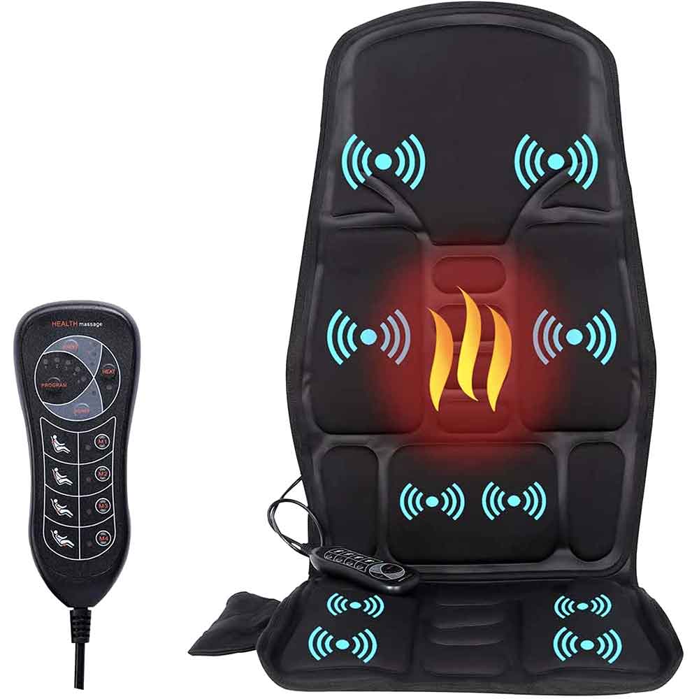 Massage Cushion Heated Shiatsu Adjustable Settings