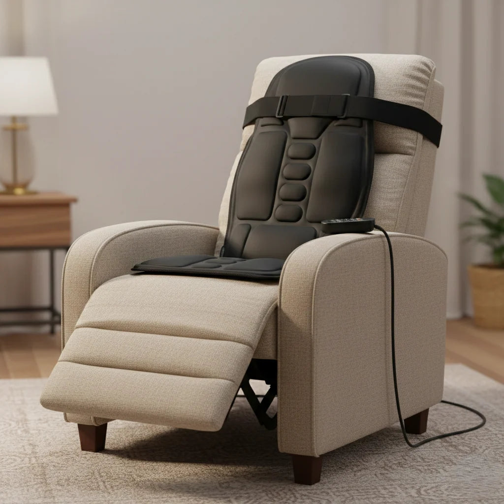 Massage Cushion Targeted Relief & Heat Therapy Dual Plug