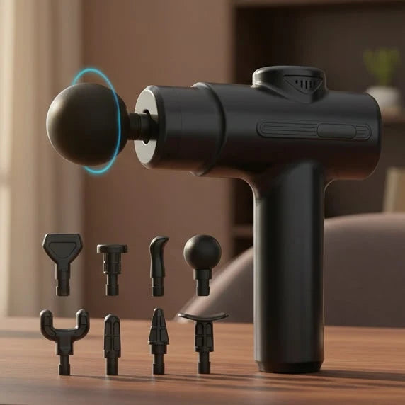 Massage Gun Deep Tissue Rechargeable Eight Interchangeable Heads