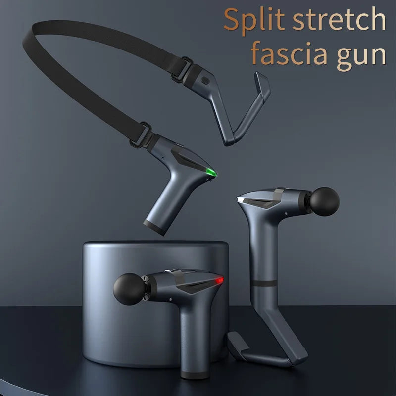 Massage Gun Long-Handle Deep-Tissue 12 Speeds USB-C