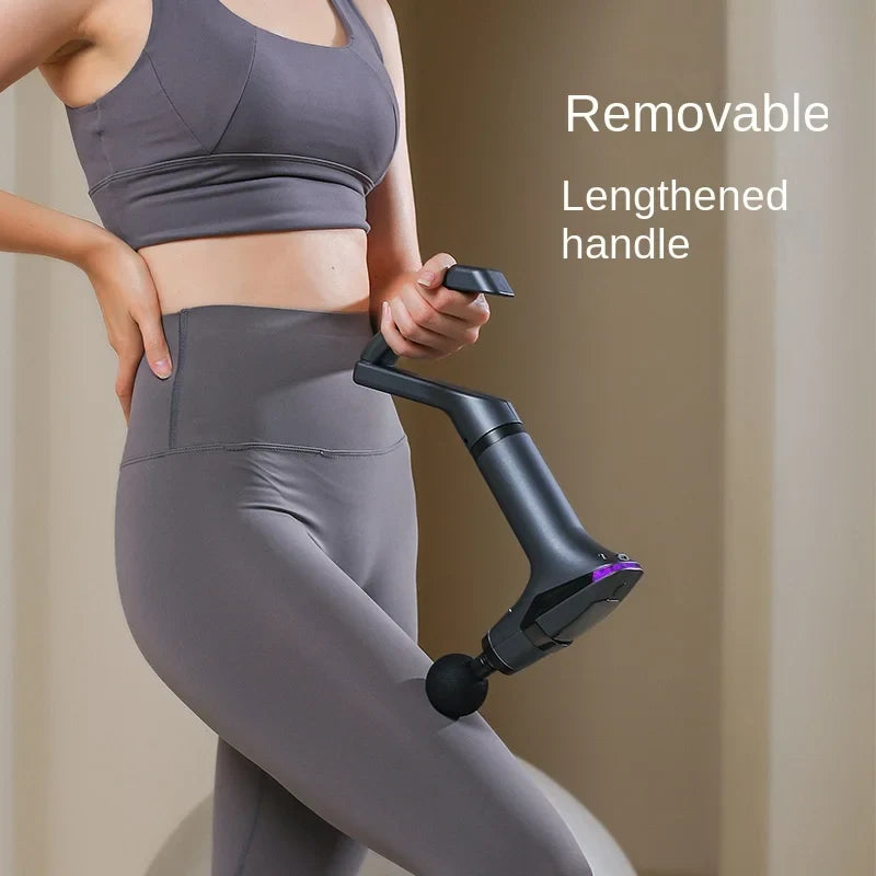 Massage Gun Long-Handle Deep-Tissue 12 Speeds USB-C