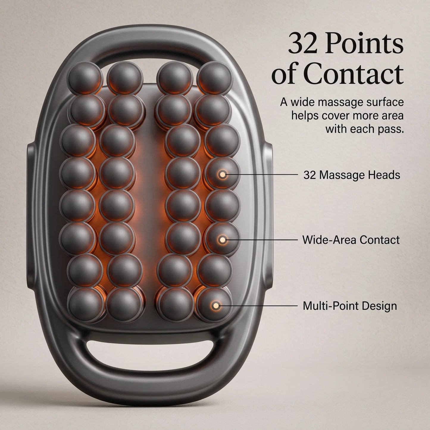 Massage Gun Wide-Area 32-Head 30-Level Cordless