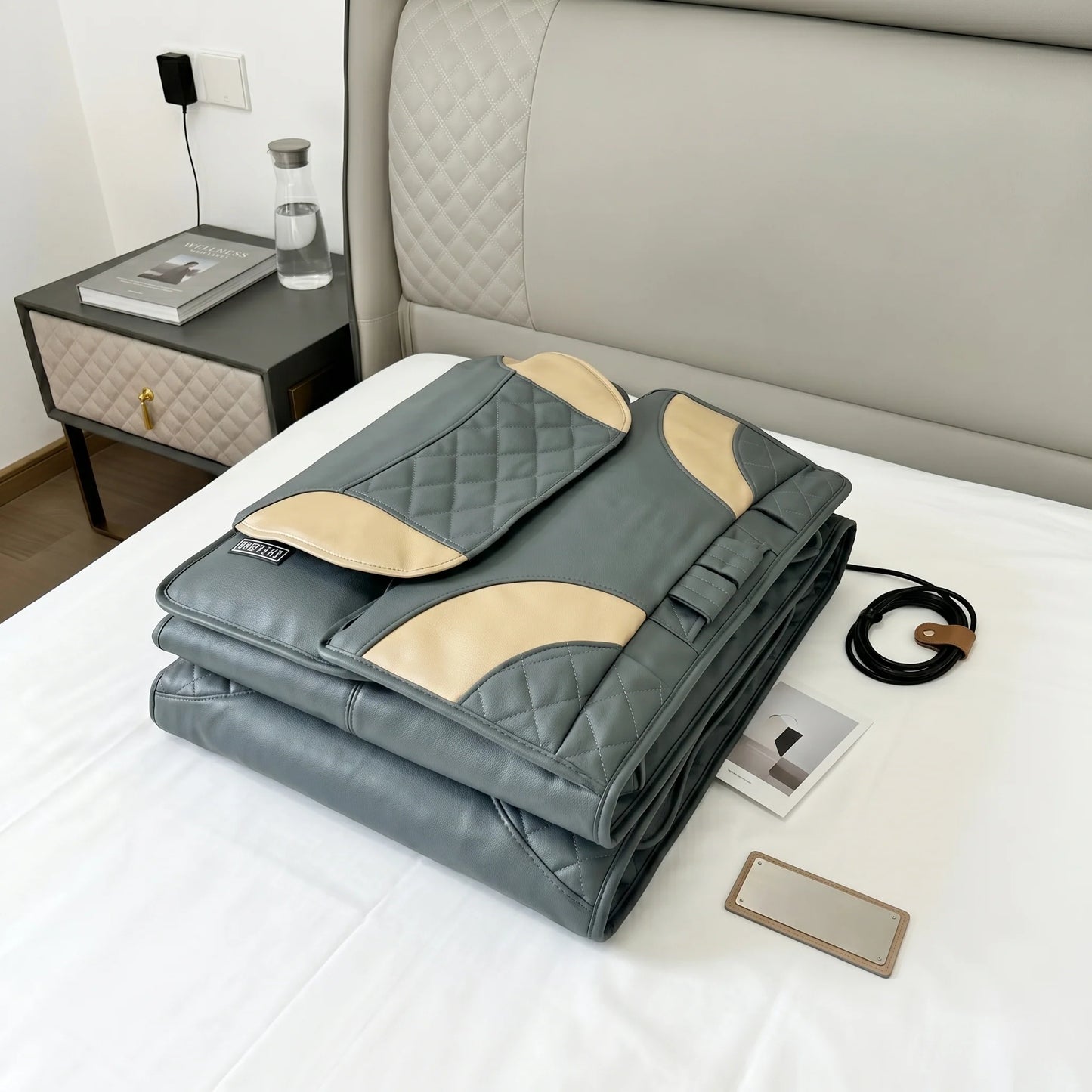 Massage Mat Air Compression Heat Lumbar Support