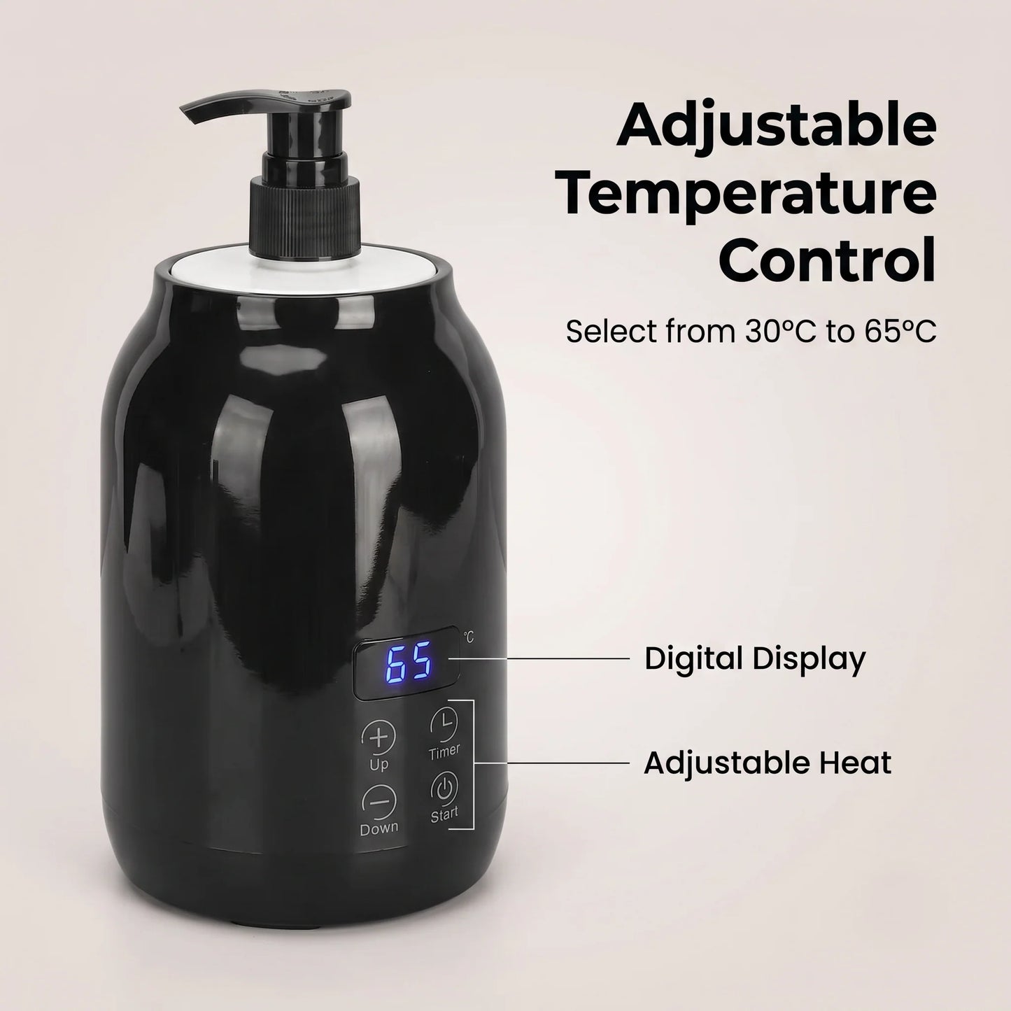Massage Oil Warmer Touchscreen Adjustable Temperature & Timer