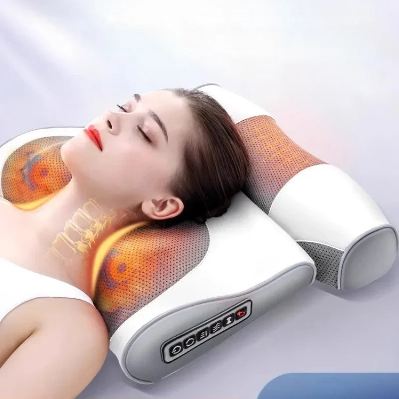 Massage Pad Neck & Back Heated Adjustable Intensity