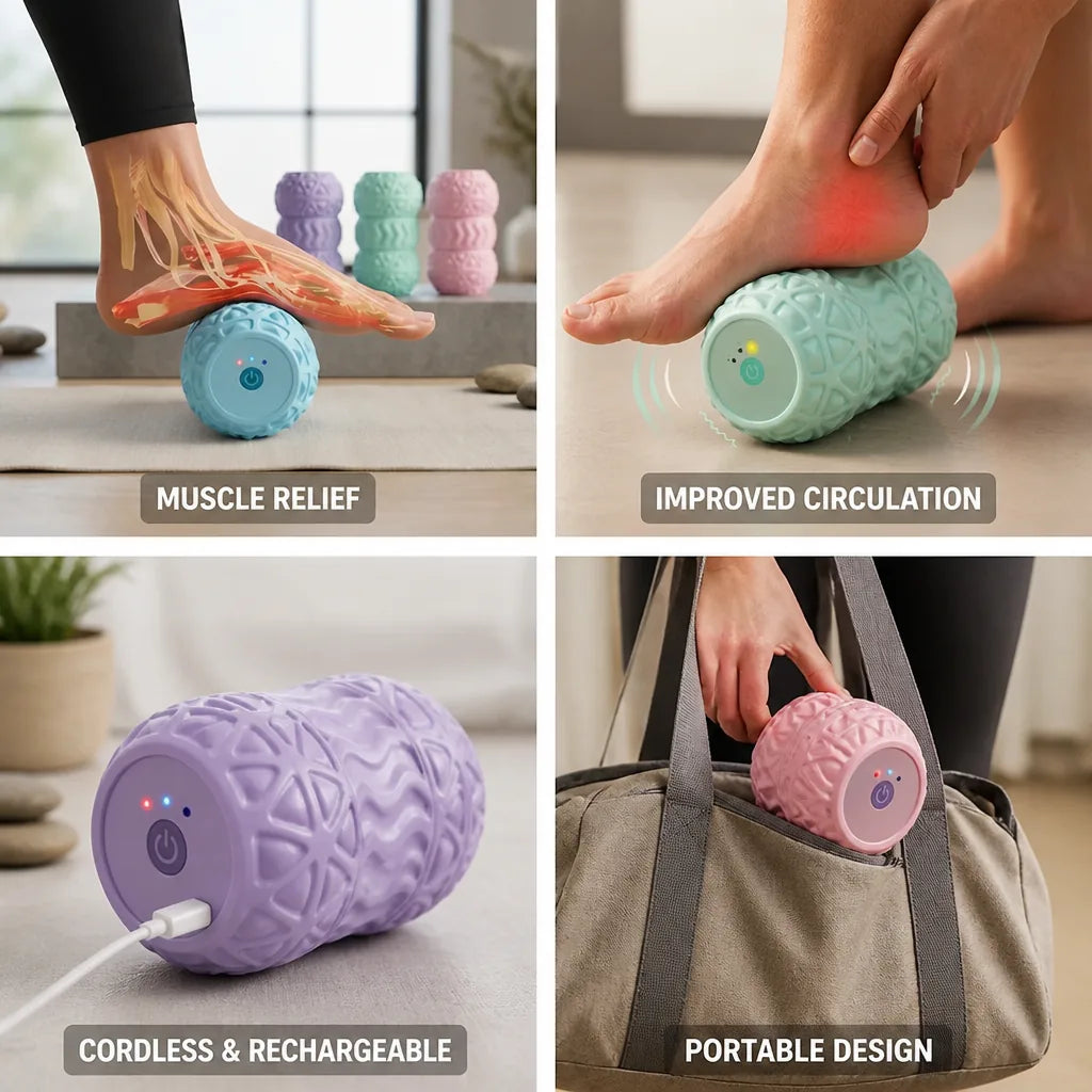 Massage Roller Vibrating Cordless Muscle Relief