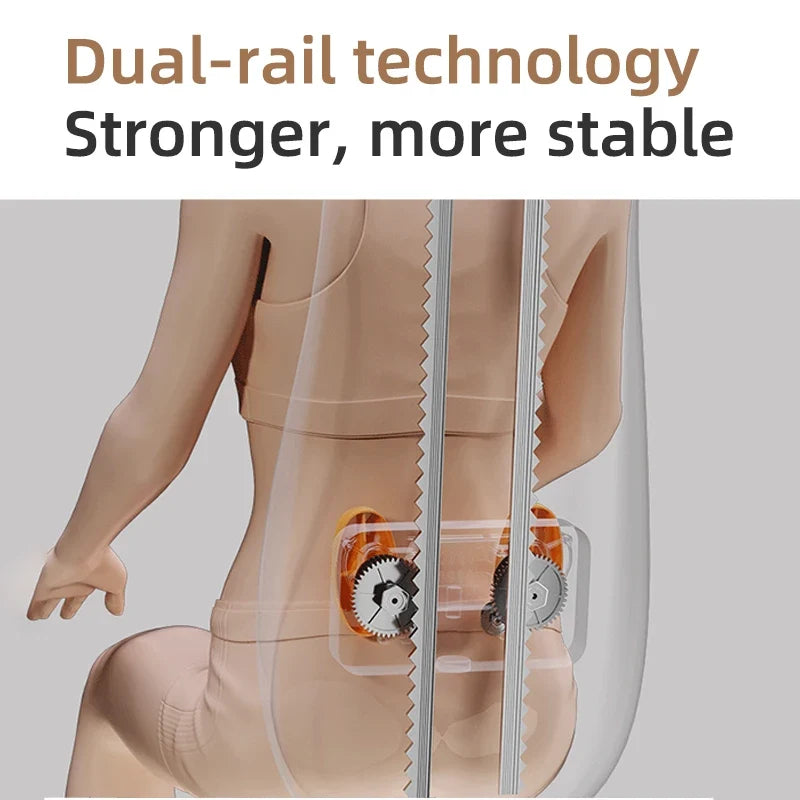 Massage Seat Cushion Dual-Rail Spine-Tracking Heat & Vibration