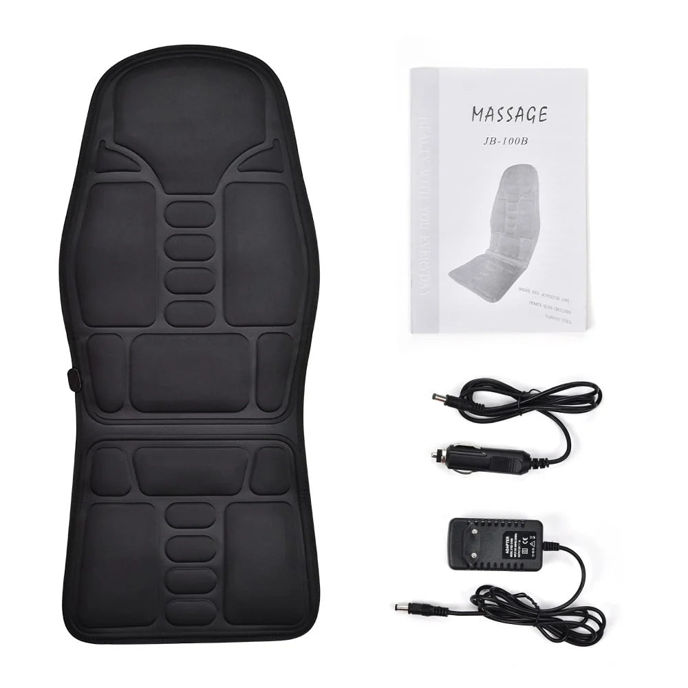 Massage Seat Cushion Heat & Vibration Wired Remote
