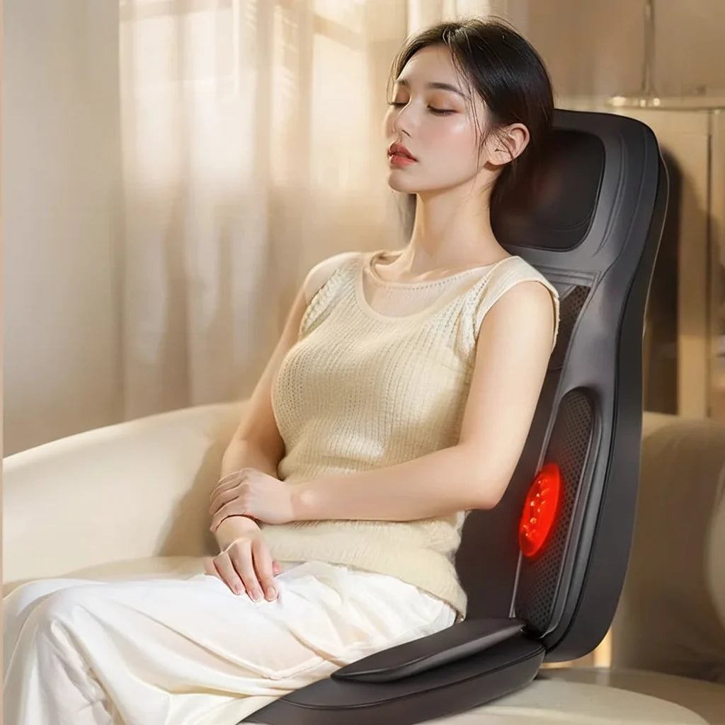 Massage Seat Cushion Heated Full Body Vibration Office & Car