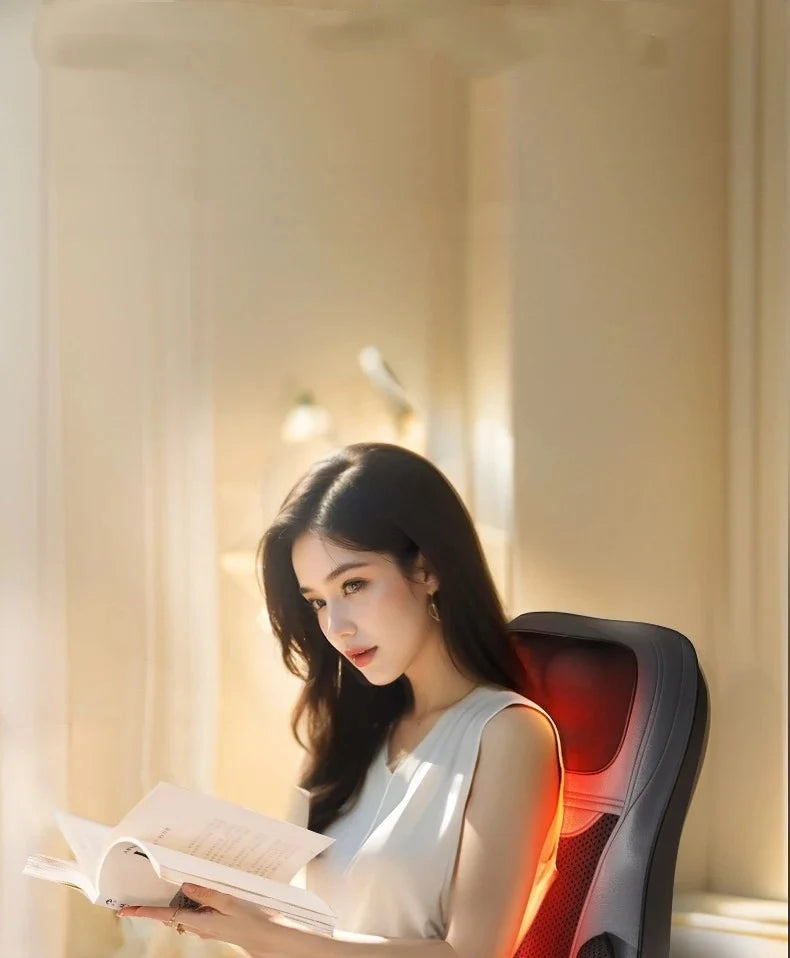 Massage Seat Cushion Heated Full Body Vibration Office & Car