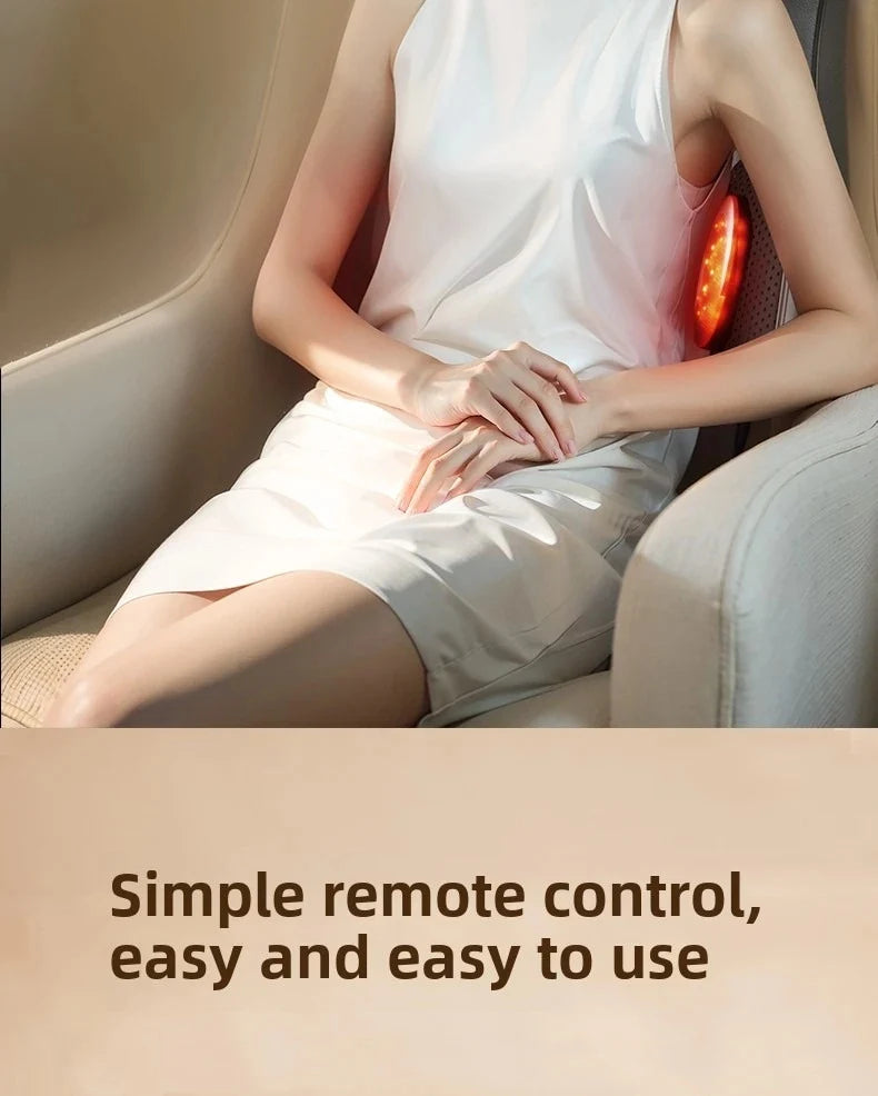 Massage Seat Cushion Heated Full Body Vibration Office & Car