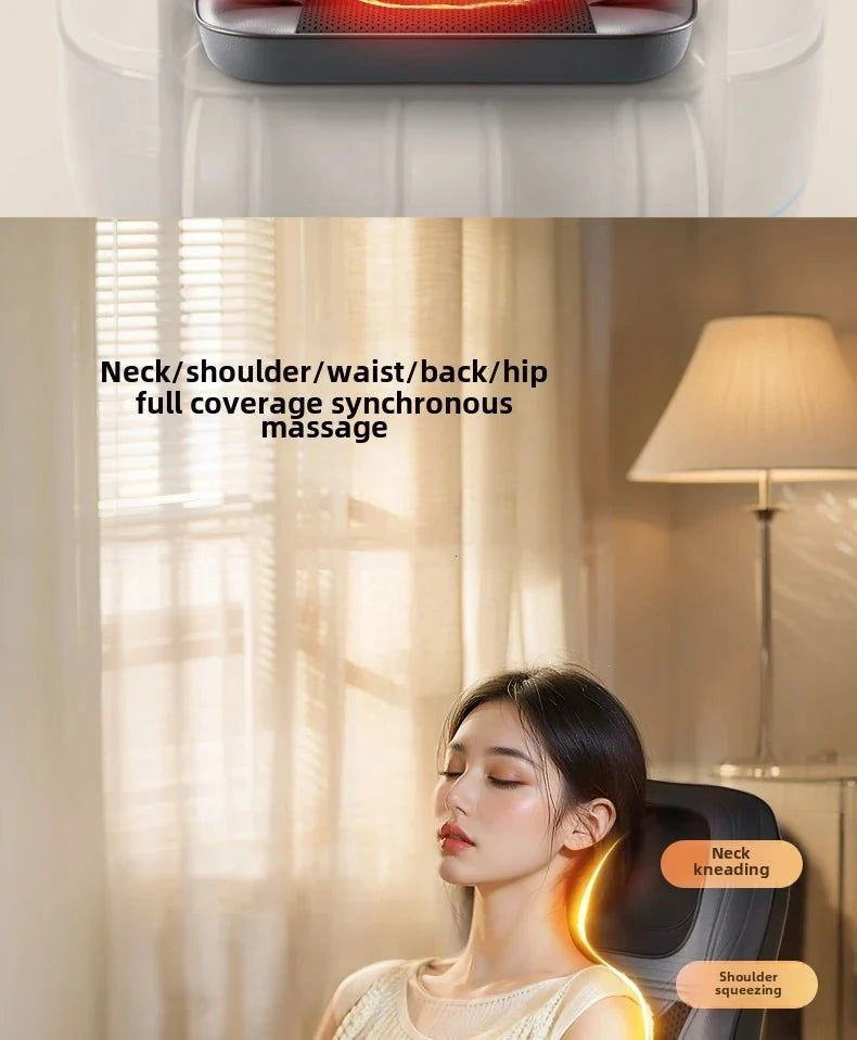 Massage Seat Cushion Heated Full Body Vibration Office & Car