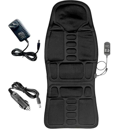 Massage Seat Cushion Heated Vibrating 8-Mode Dual Power