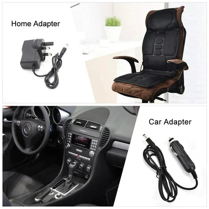 Massage Seat Cushion Heated Vibrating Remote Control