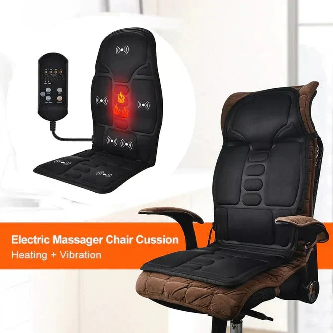 Massage Seat Cushion Heated Vibrating Remote Control