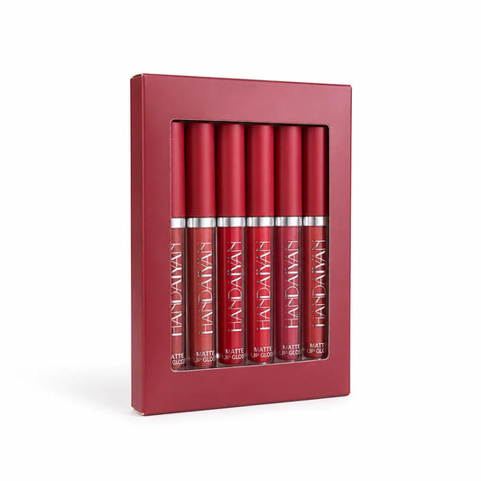 Matte Liquid Lipstick Set of 6 Long-Lasting & Hydrating