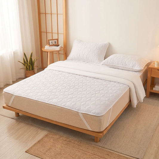 Mattress Protector Quilted Waterproof Elastic Corner Straps