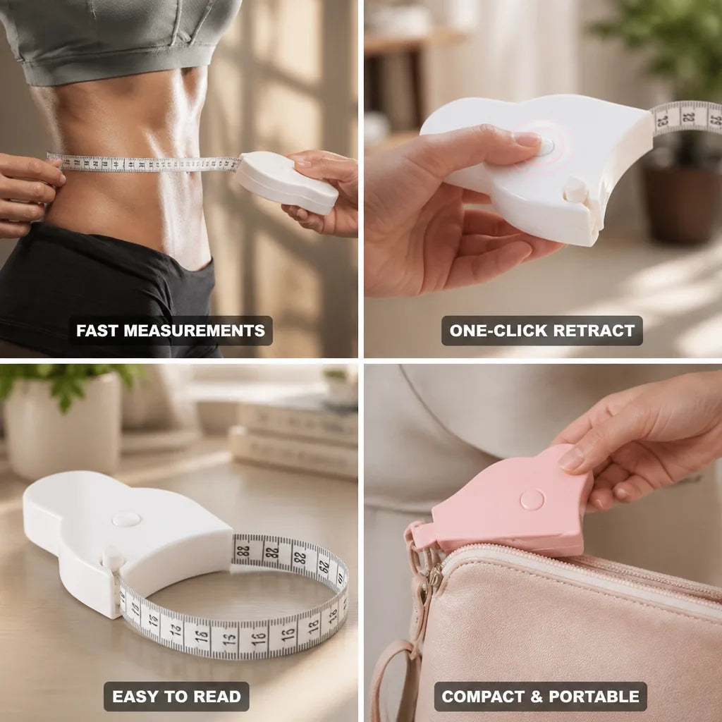 Measuring Tape Instant Lock & Easy-Read Scale