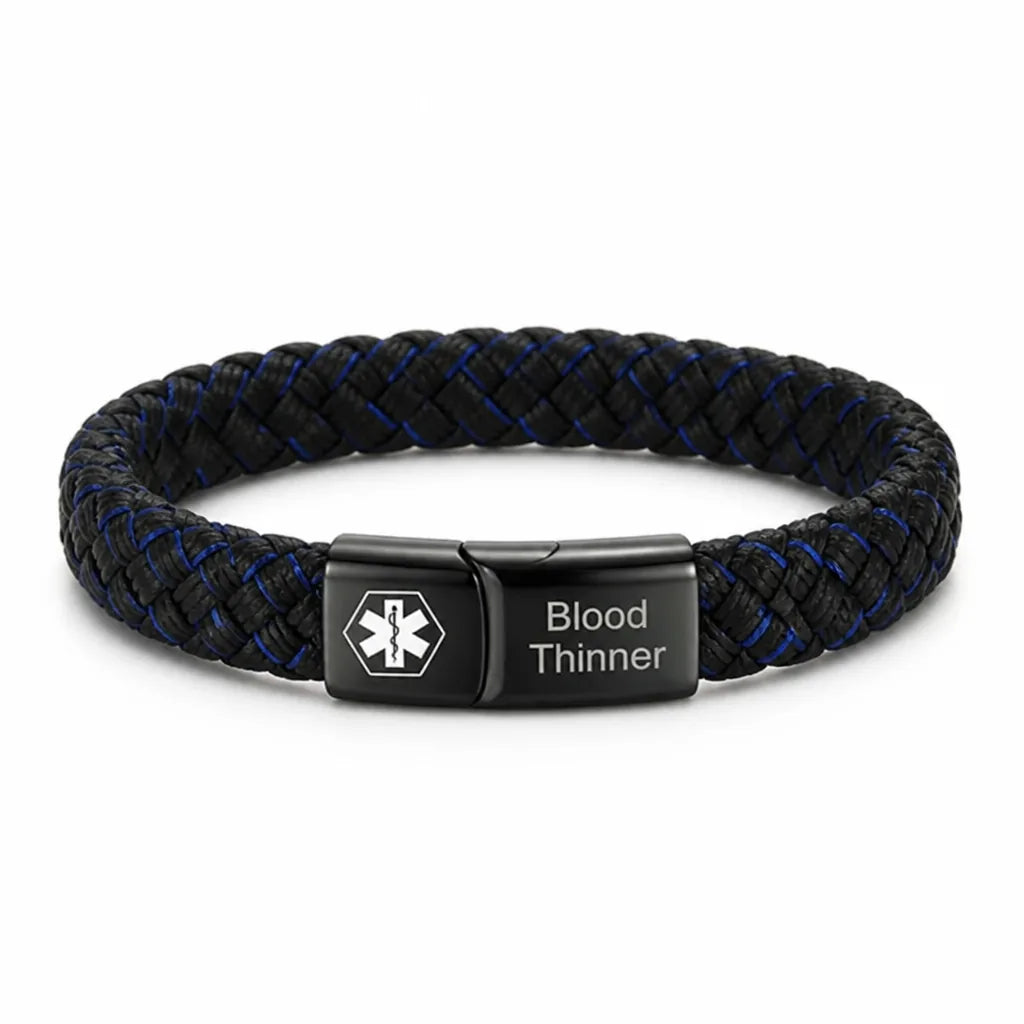 Medical Alert Bracelet Blood Thinner One Size Fits All