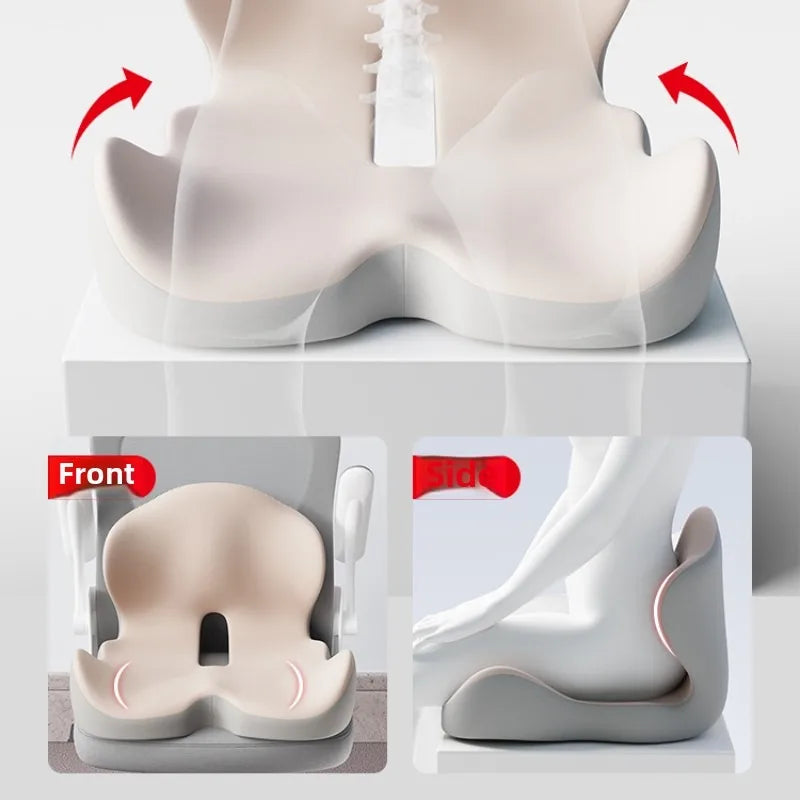 Memory Foam Seat Cushion Ergonomic Back Support