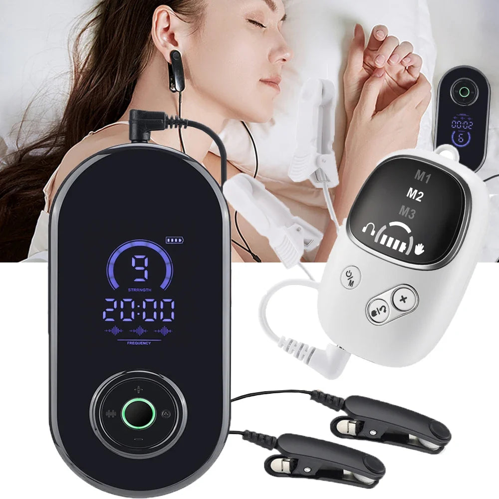 Microcurrent Ear-Clip Device Adjustable Intensity Timed Sessions USB-C Rechargeable