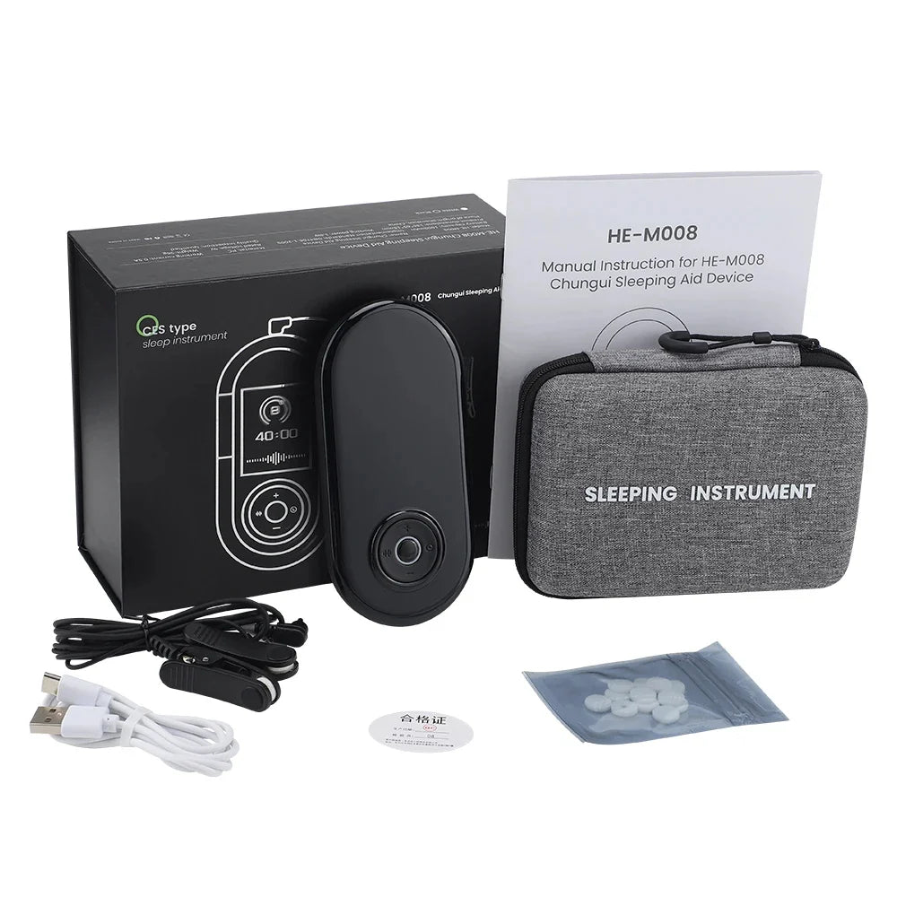 Microcurrent Ear-Clip Device Adjustable Intensity Timed Sessions USB-C Rechargeable