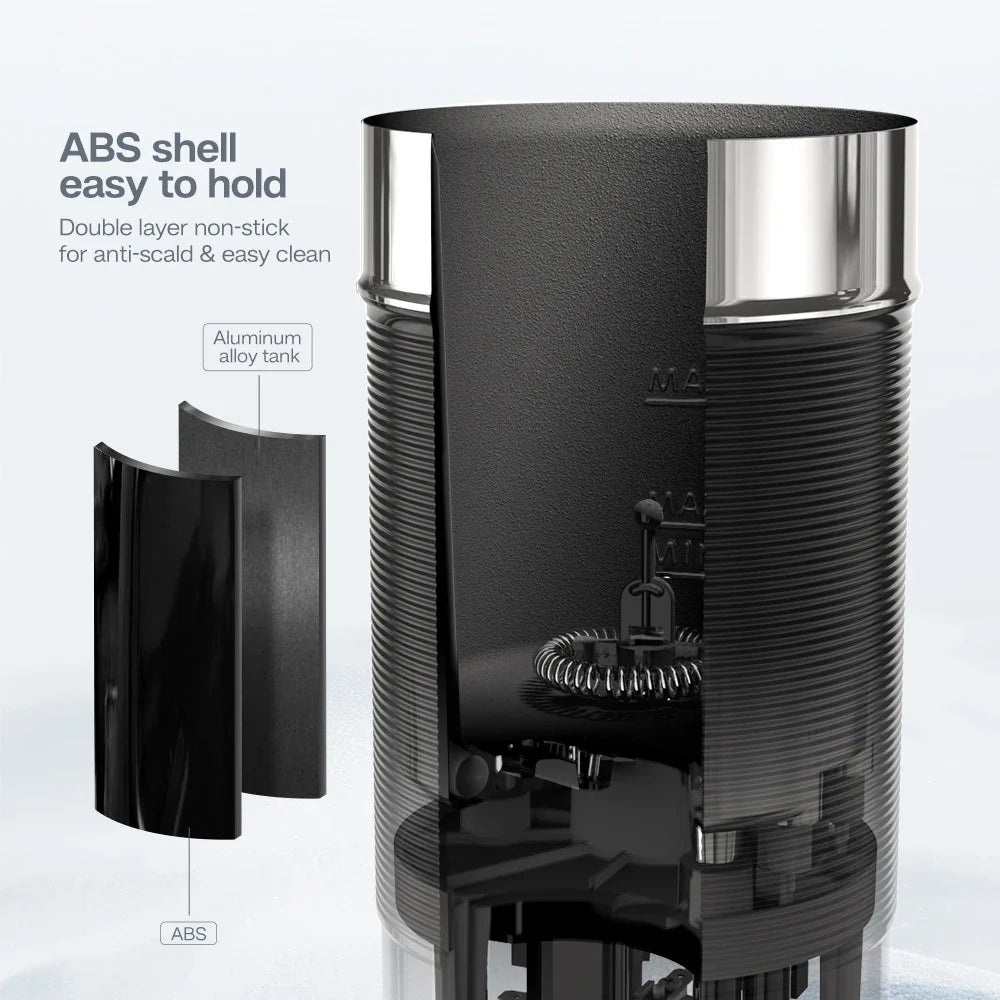 Milk Frother Hot & Cold Foam One-Whisk Quiet