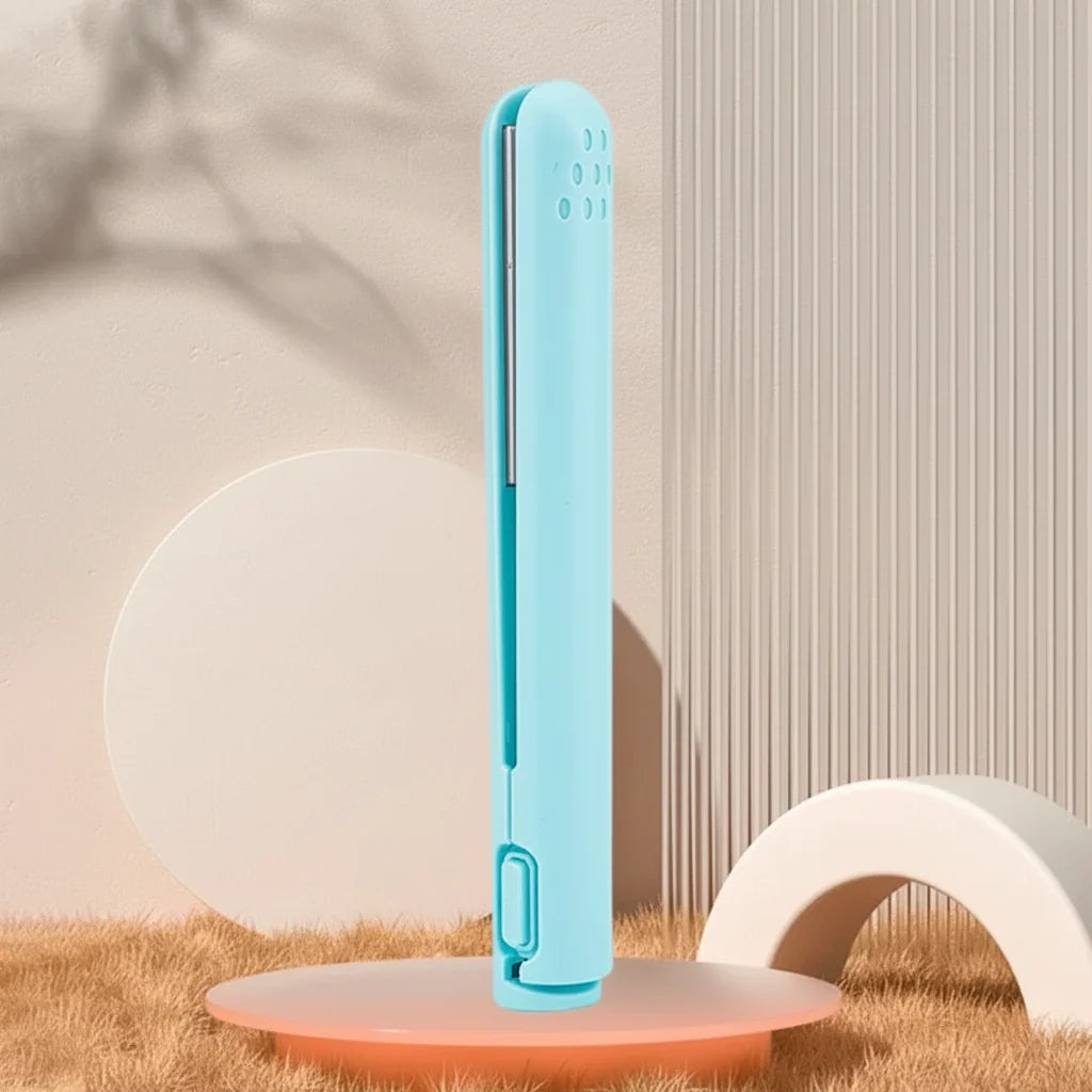 Mini Hair Straightener Cordless USB Rechargeable Ceramic Plates